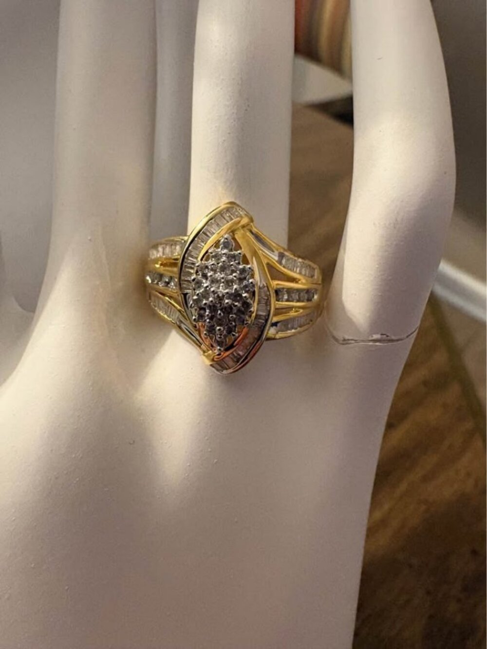 Sterling Silver 0.25 CTTW Natural Diamond Ring Size 7